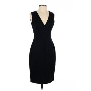 ✨ELIE TAHARI Black VNeck Sleeveless Lined CLASSIC WARDROBE STAPLE Dress SZ SMALL